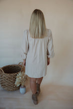 Load image into Gallery viewer, back view of model wearing the is it love dress.