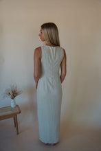 Load image into Gallery viewer, back view of model wearing the closer to love dress.