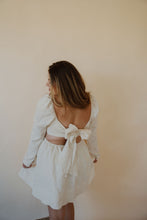 Load image into Gallery viewer, back view of model wearing the hooked on you dress.