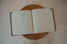 Load image into Gallery viewer, inside page view of the one thing I ask five year prayer journal in the stockholm theme.