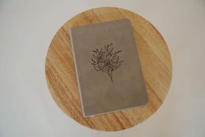 front cover view of the hosanna revival lined notebook in the Marlo theme.