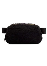 Load image into Gallery viewer, upper east side sherpa crossbody bag in the color black