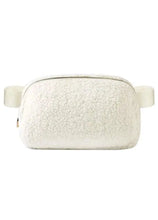 Load image into Gallery viewer, upper east side sherpa crossbody in the color cream