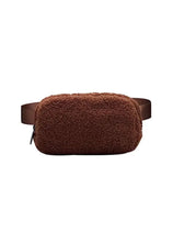 Load image into Gallery viewer, upper east side sherpa crossbody bag in the color coffee