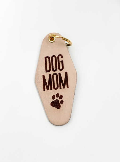 Dog Mom Motel Style Keychain